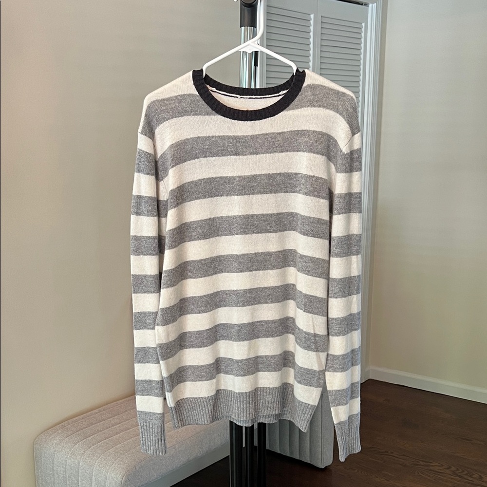 Life After Denim Striped Crewneck Sweater